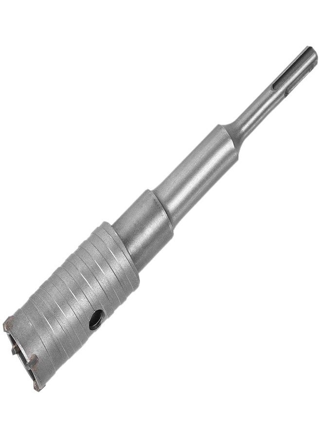 UpToDateTools Wall Hole Drill Bit 30mm Concrete Cement Stone Hole Saw Cutter 150mm Drilling Depth Round Shank with Connecting Rod Drill for SDS X4 Impact Drill - Image 1